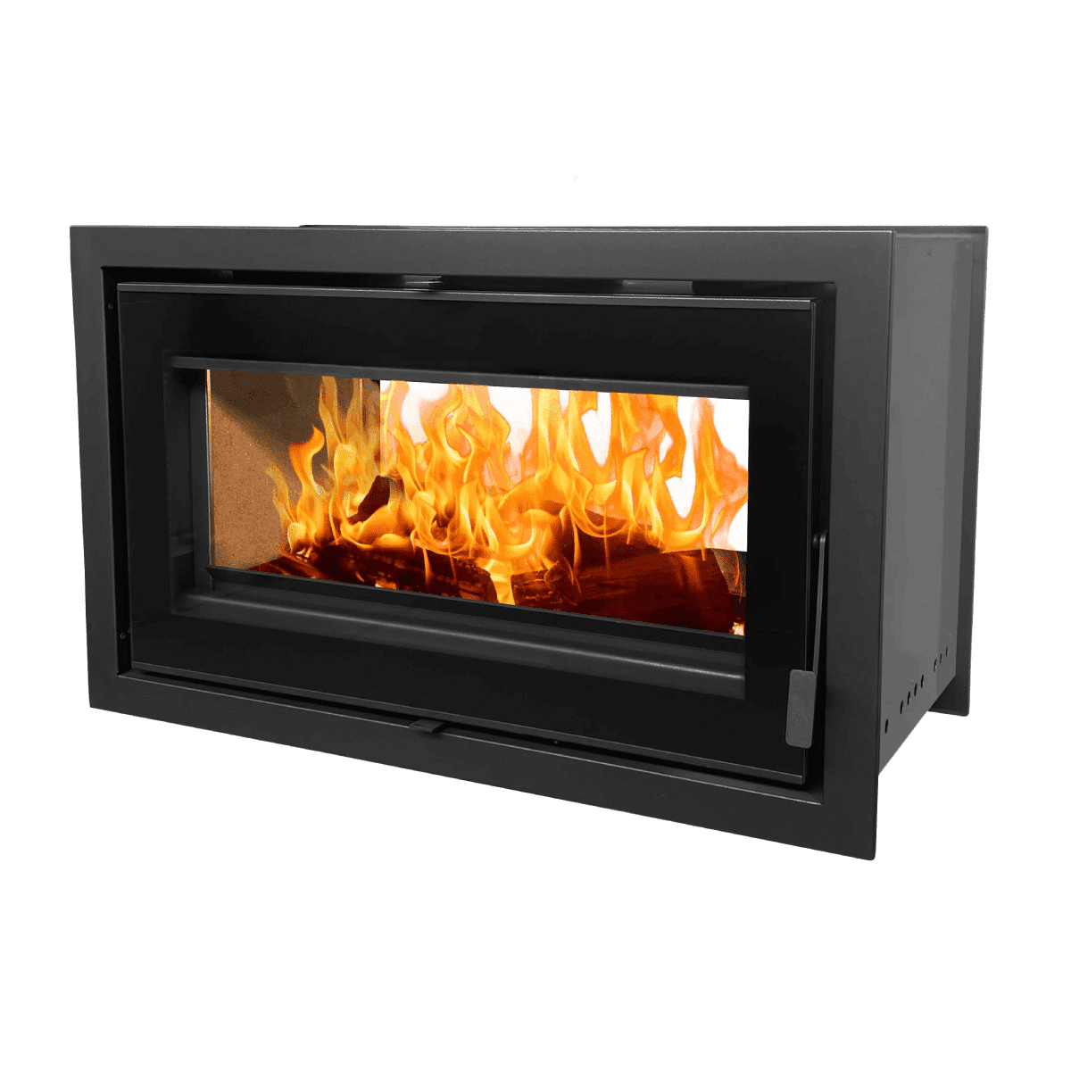 FLAMM 950 – Closed Combustion Double Sided Built-in Fireplace with Trim plate