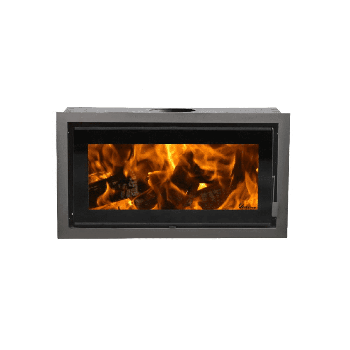 FLAMM 950 – Closed Combustion Built-in Fireplace with Trim plate