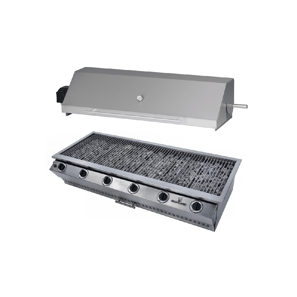 Chad-O-Chef Sizzler - 6 Burner Gas Braai (With Rotisserie Dome)