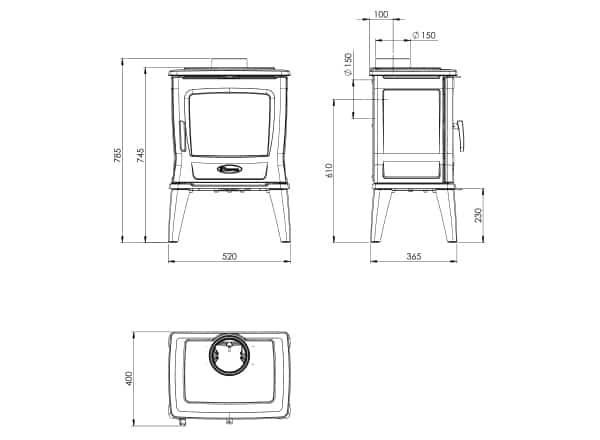 Dovre TAI 35 Wood-Burning - Image 3