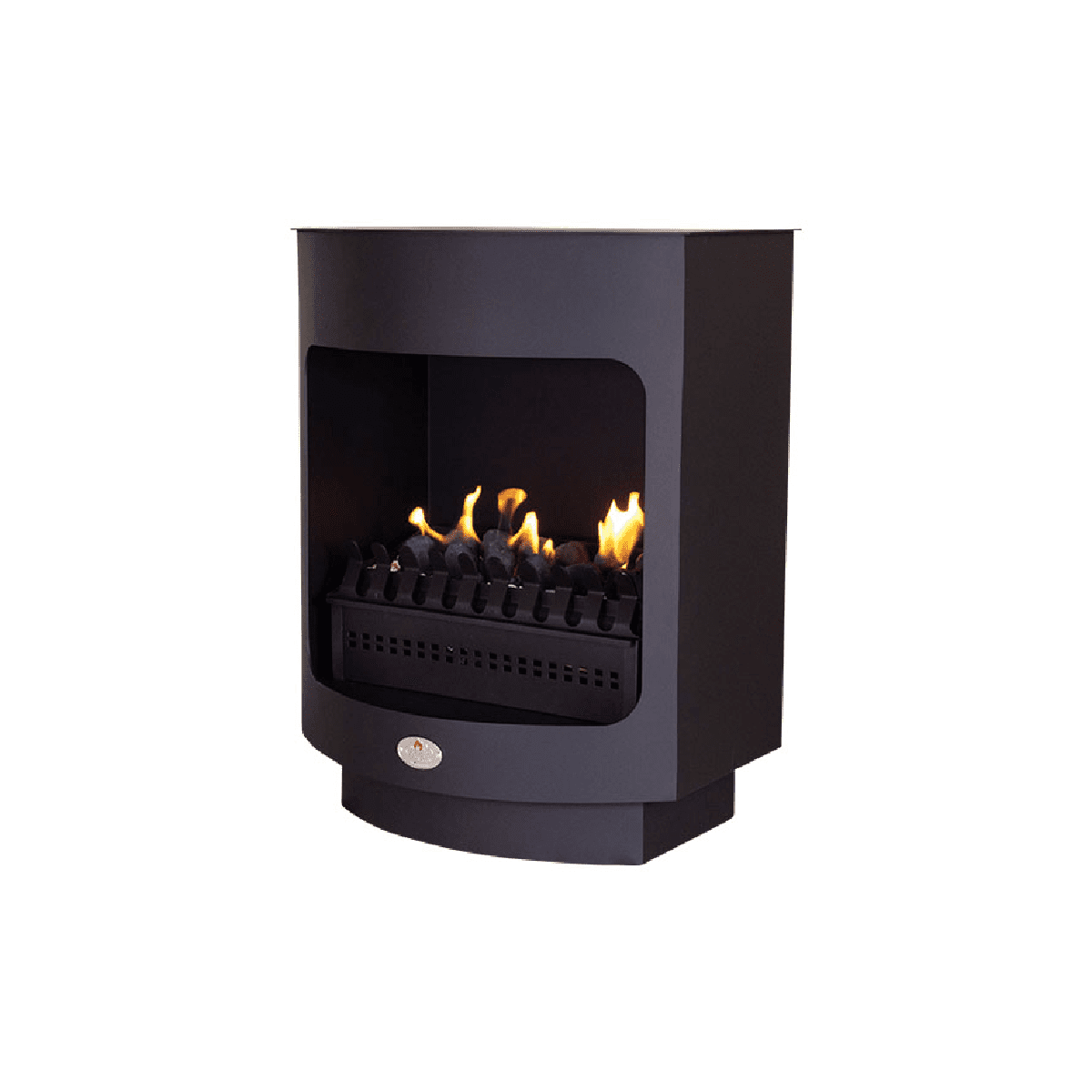 HomeFires Maluti Freestanding 650 Firebox Vent Free Fireplace with Gas Grate