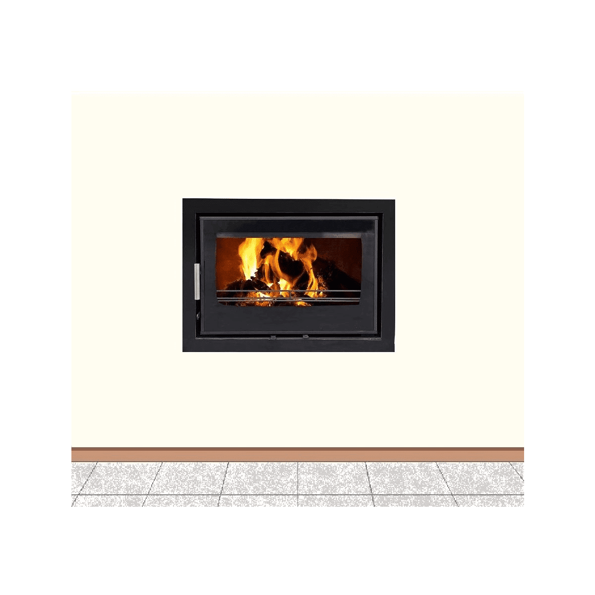 Homefires - C0700 Insert Closed Combustion Fireplace 10 kW with Frame - Image 2