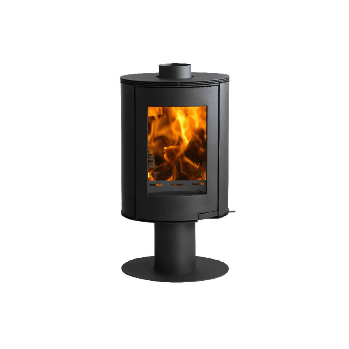 FLAMM E01 – rotatable Pedestal Closed Combustion Freestanding Fireplace