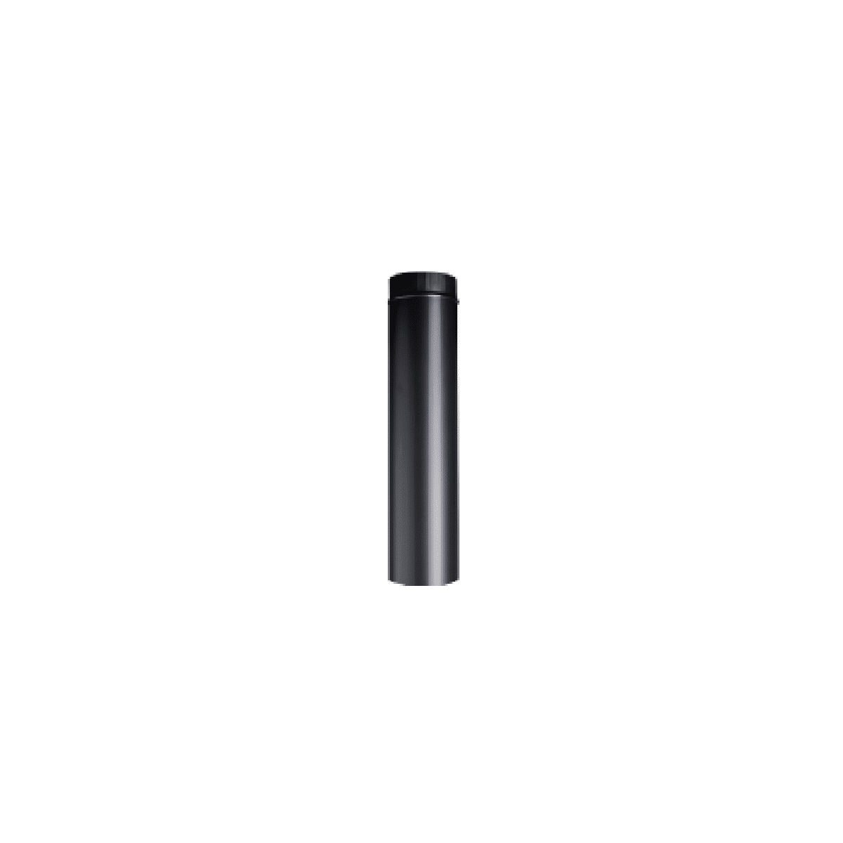 Homefires 125 mm Pipe 300 mm Long Black Single Wall - Image 2