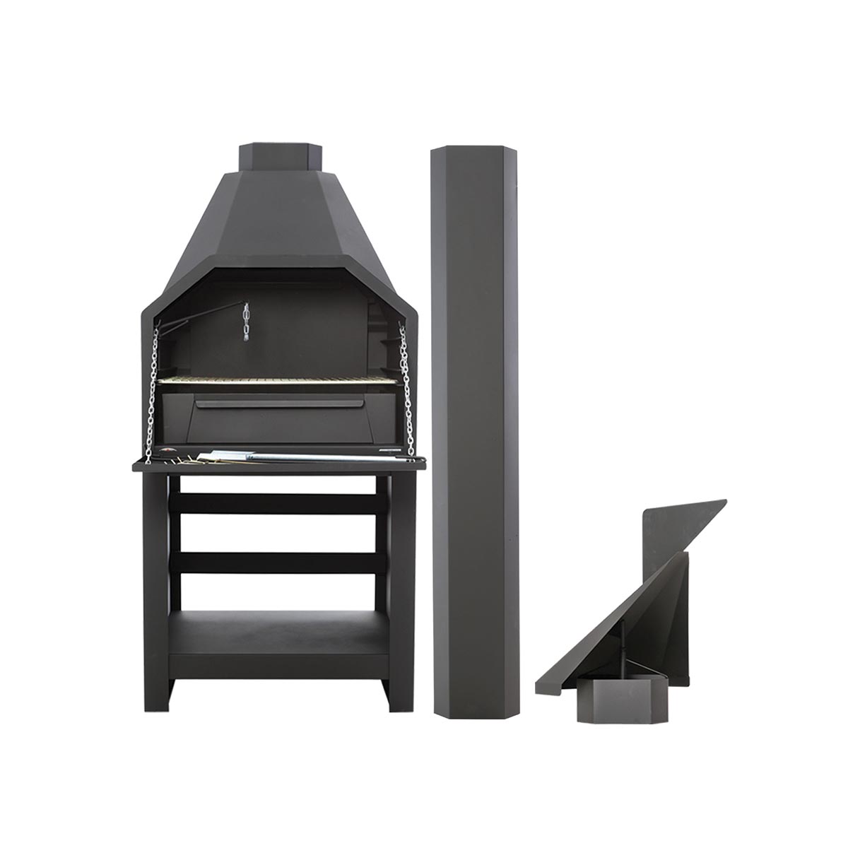 Homefires 800 Freestanding Super Deluxe Braai (Includes 2m Flue and Cowl)