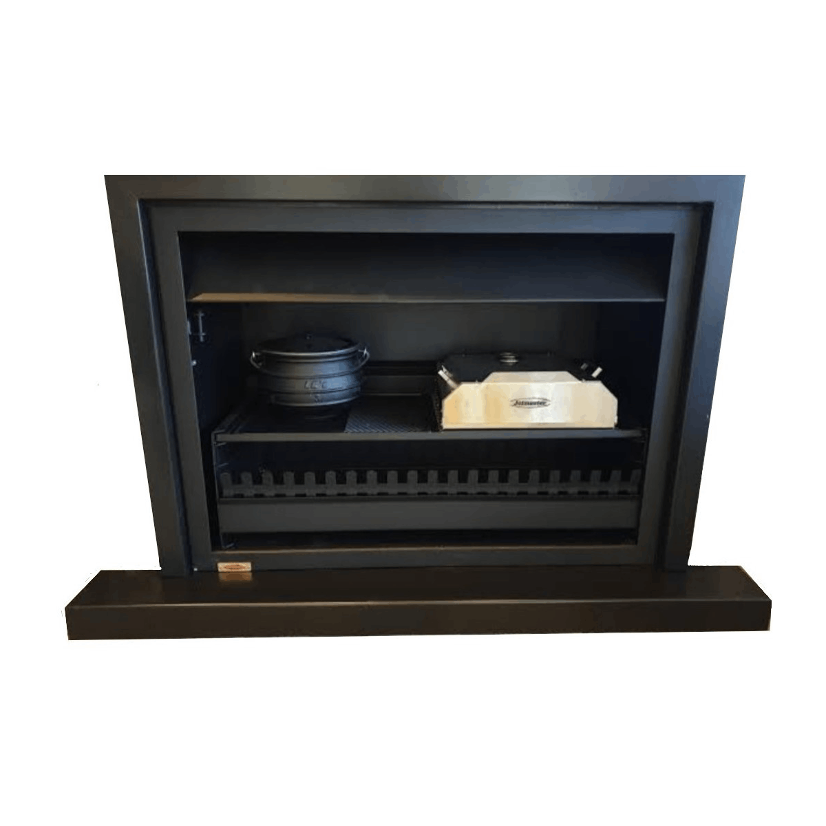 Jetmaster 4 in 1 QUADRO MK2 (braai / fireplace / pizza oven / potjie pot) mild steel Built-in