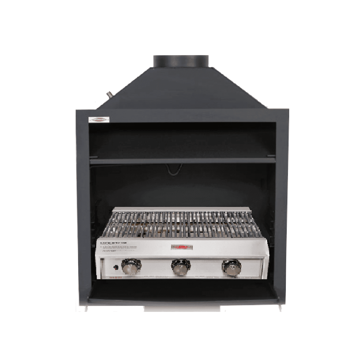 Jetmaster 700 Entertainer (Cut for Gas) 3 Burner (shallow) Built-in Braai