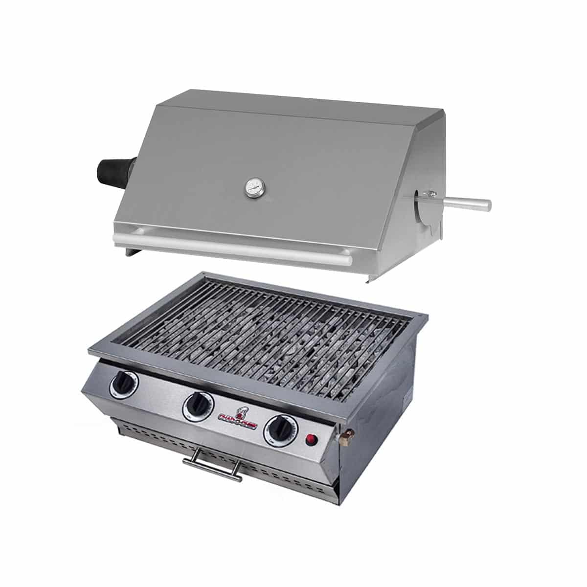 Chad-O-Chef Sizzler - 3 burner Gas Braai (With Rotisserie Dome)