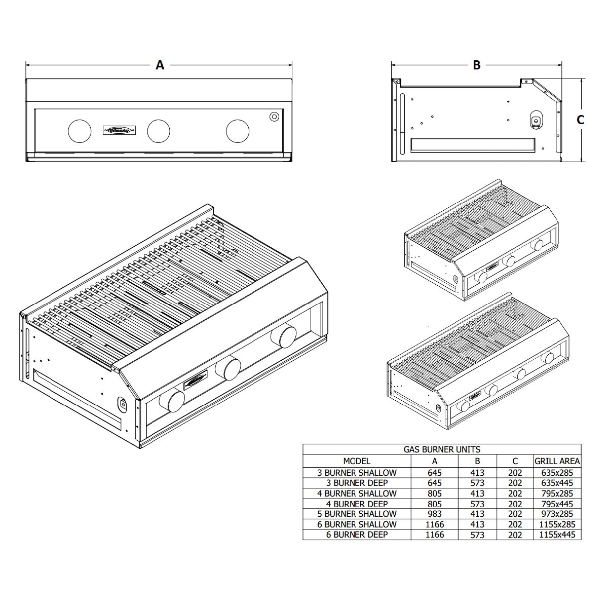 Jetmaster 3 burner Gas Grill (Shallow) - Image 3
