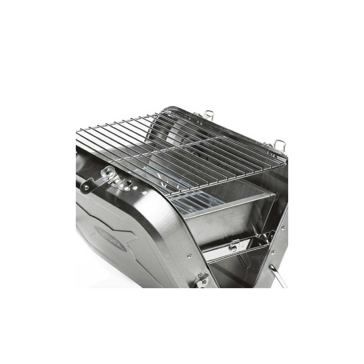 Outback Portable Briefcase Stainless Steel Charcoal Braai - Image 5